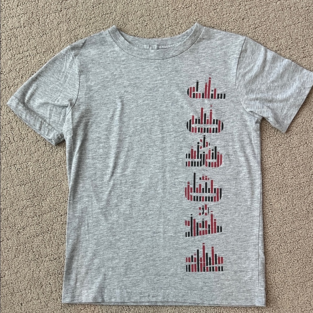 Jordan Gray and Red Graphic Kids Tee